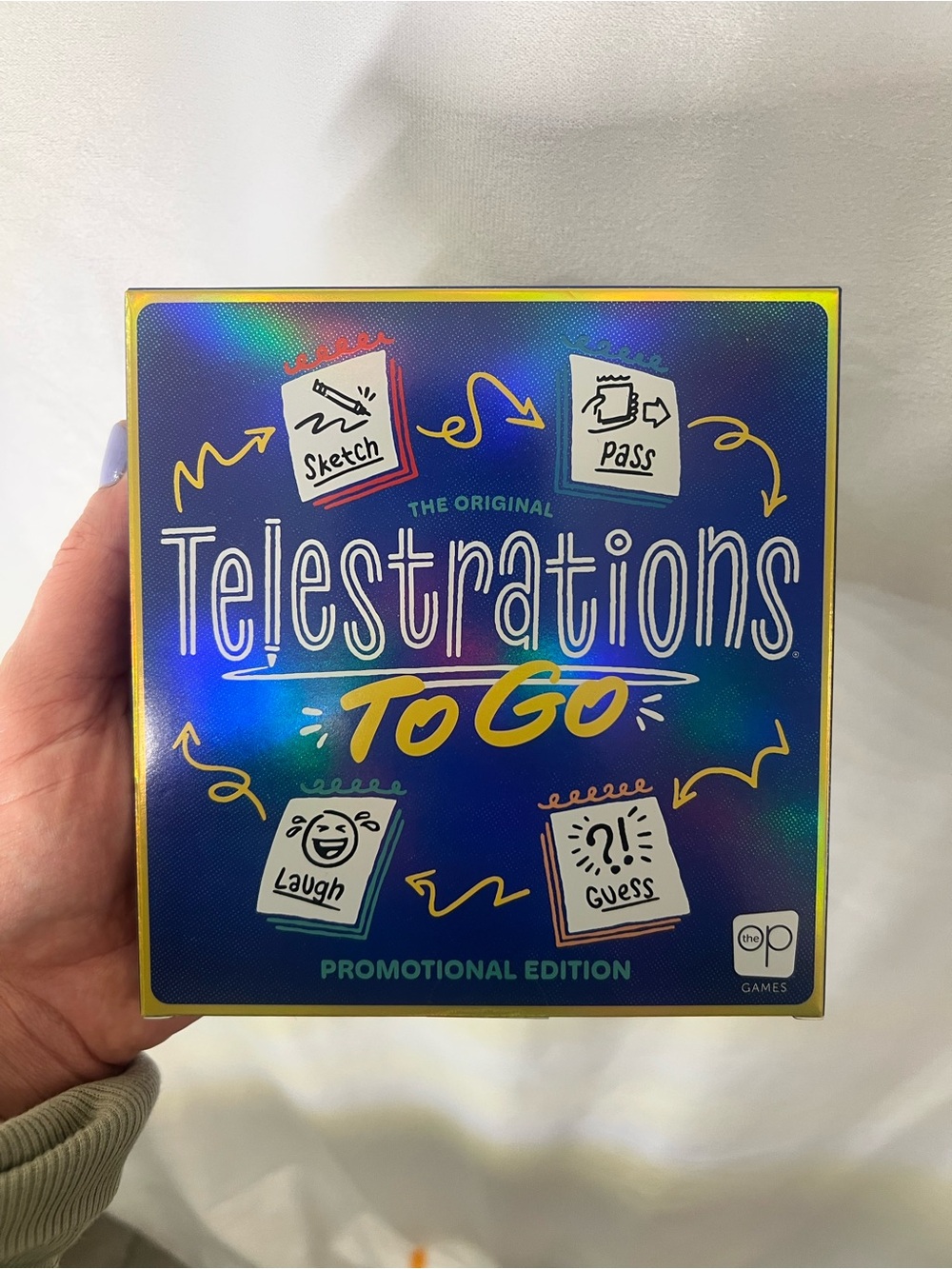 GAME Telestrations To Go - Blue Promotional Edition (Unopened, never played)